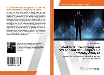 Marktwertberechnung von VW anhand der Comparable Company Analysis