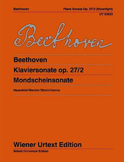 Klaviersonate (Mondscheinsonate). Wiener Urtext Edition.