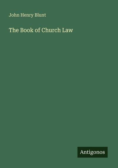 The Book of Church Law