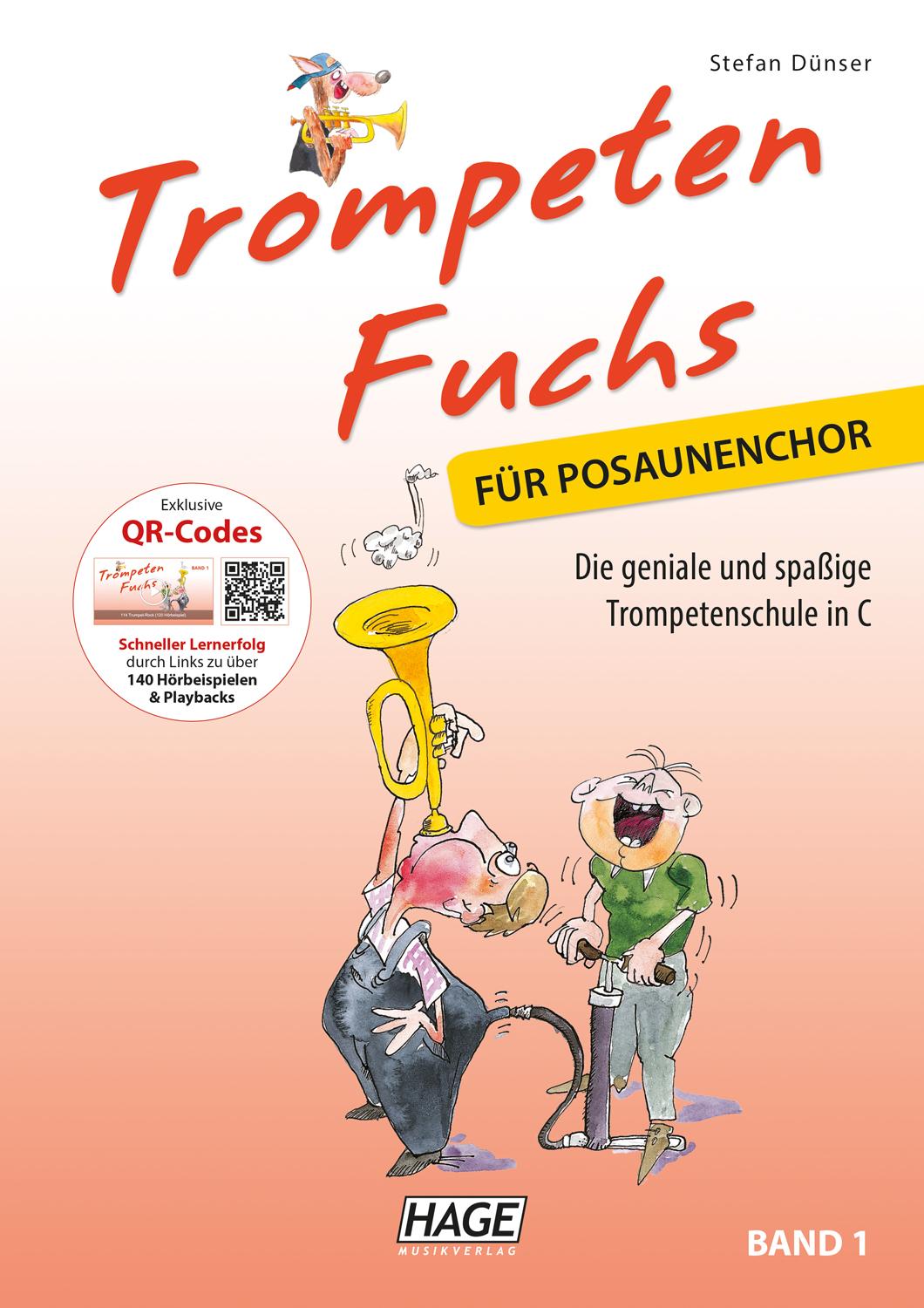 Trompeten Fuchs für Posaunenchor, m. Audio-CD. Bd.1