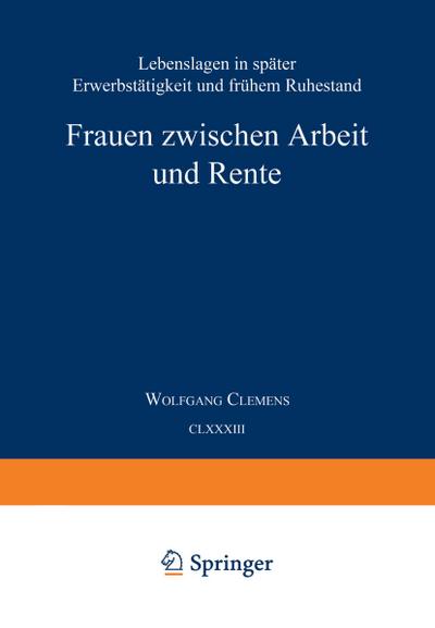 Frauen zwischen Arbeit und Rente