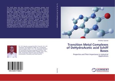 Transition Metal Complexes of DeHydroAcetic acid Schiff Bases