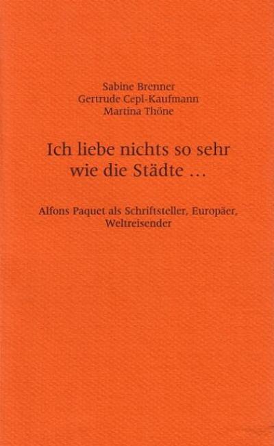 Ich liebe nichts so sehr wie die Städte
