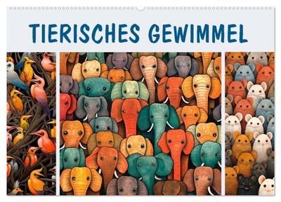 Tierisches Gewimmel (Wandkalender 2026 DIN A2 quer), CALVENDO Monatskalender