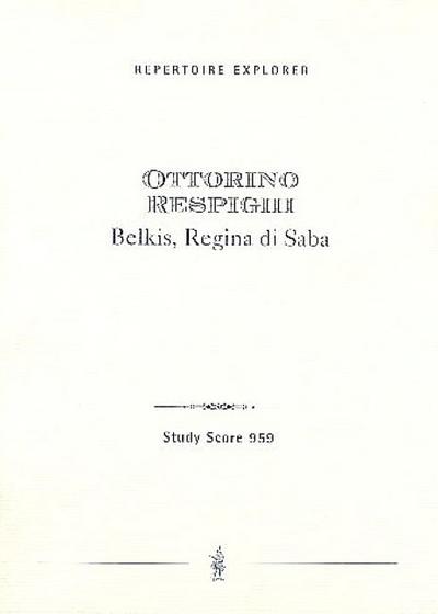 Belkis, Regina di Sabafür Orchester