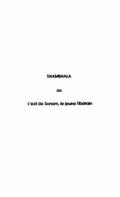 SHAMBHALA OU L’EXIL DE SONAM, LE JEUNE TIBETAIN