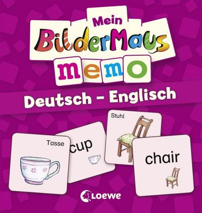 Mein Bildermaus-Memo - Deutsch - Englisch