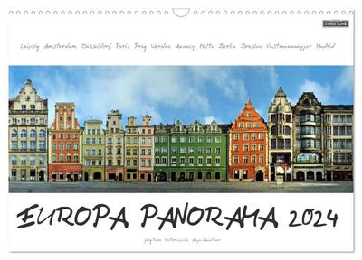 Europa Panorama 2024 (Wandkalender 2024 DIN A3 quer), CALVENDO Monatskalender