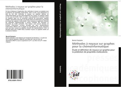 Méthodes à noyaux sur graphes pour la chémoinformatique