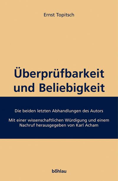 Überprüfbarkeit und Beliebigkeit