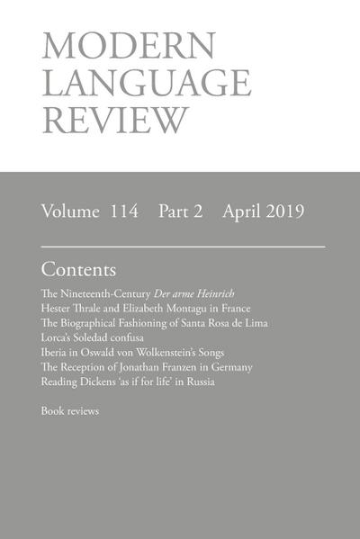 Modern Language Review (114