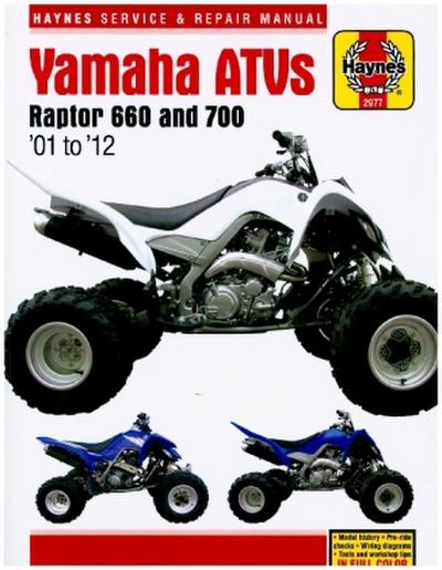 Yamaha Raptor 660 & 700 ATVs (01 - 12) Haynes Repair Manual