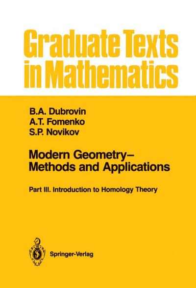 Modern Geometry-Methods and Applications