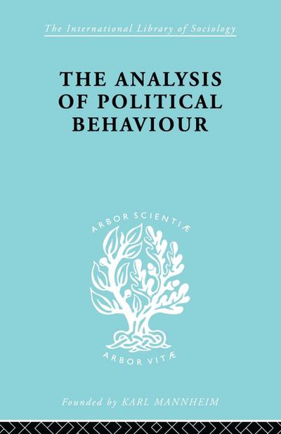 The Analysis of Political Behaviour