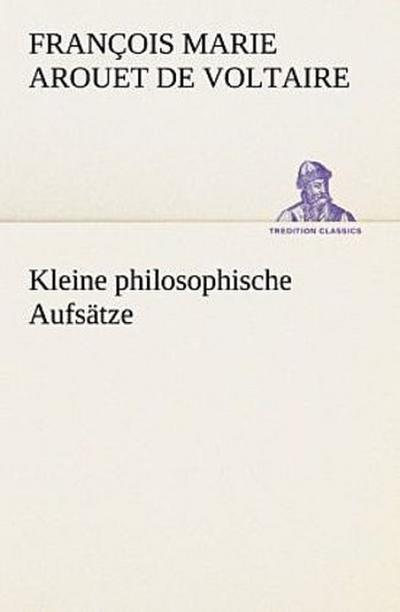 Kleine philosophische Aufsätze