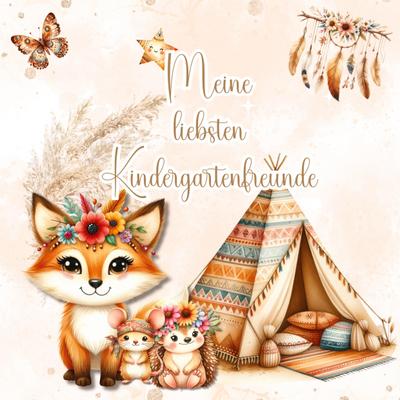 Meine liebsten Kindergartenfreunde - ein Freundebuch zum Ausfüllen und Ausmalen