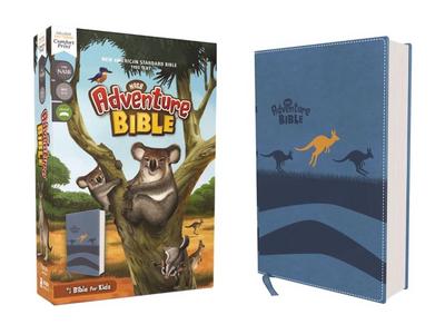 Nasb, Adventure Bible, Leathersoft, Blue, Full Color Interior, Red Letter Edition, 1995 Text, Comfort Print