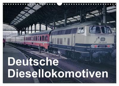Deutsche Diesellokomotiven (Wandkalender 2024 DIN A3 quer), CALVENDO Monatskalender