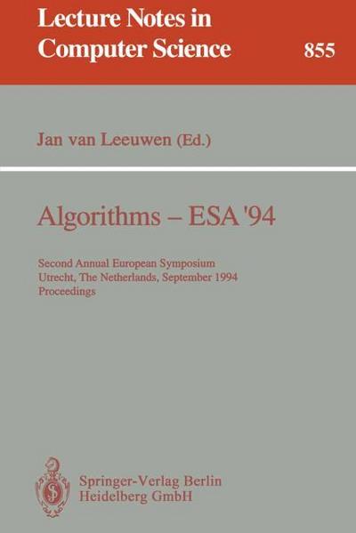 Algorithms - ESA ’94