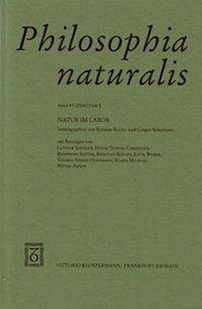 Philosophia naturalis Natur im Labor