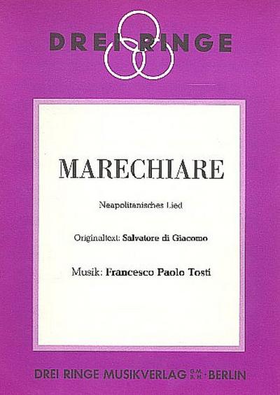 Marechiare: Neapolitanisches Liedfür Gesang und Klavier / Akkordeon