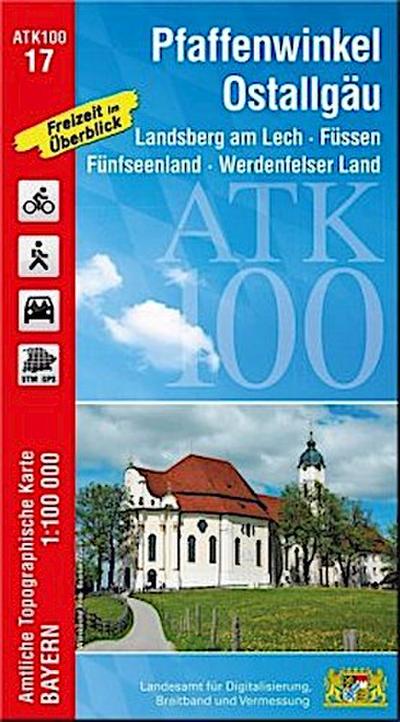 Amtliche Topographische Karte Bayern Pfaffenwinkel, Ostallgäu