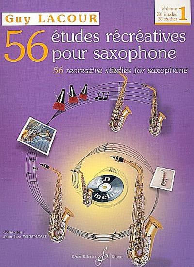 56 études récréatives vol.1 (+CD)30 études pour saxophone