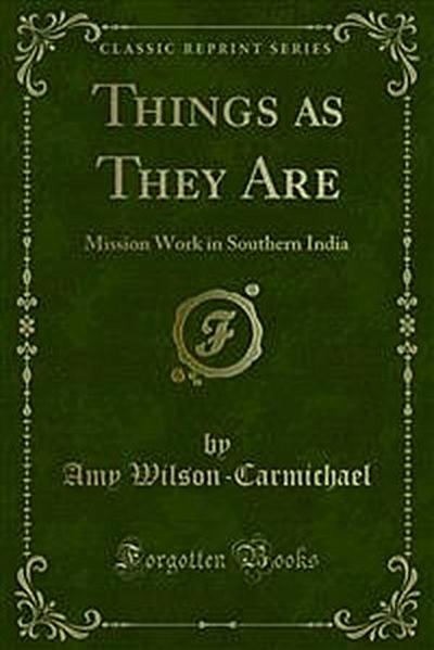 Things as They Are