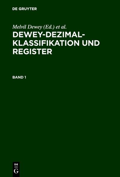 Dewey-Dezimalklassifikation und Register, 4 Teile