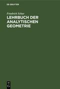 Lehrbuch der analytischen Geometrie