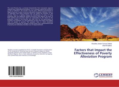 Factors that Impact the Effectiveness of Poverty Alleviation Program