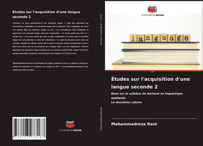 Études sur l’acquisition d’une langue seconde 2