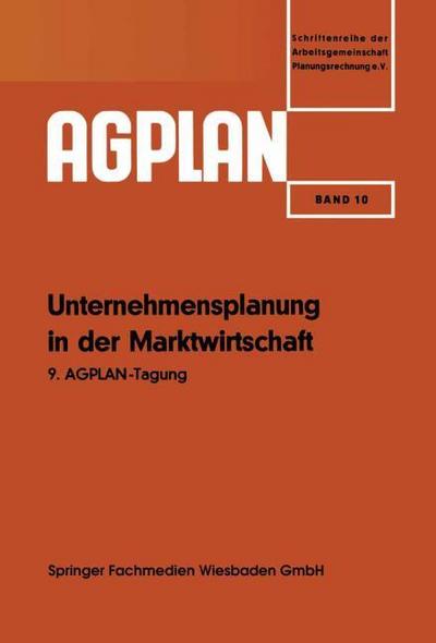 Unternehmensplanung in der Marktwirtschaft