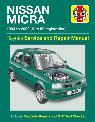 Nissan Micra (93 - 02) Haynes Repair Manual