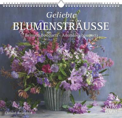 Geliebte Blumensträuße 2026 - DUMONT Wandkalender - mit allen wichtigen Feiertagen - Format 30 x 34 cm