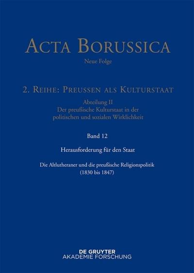 Herausforderung für den Staat