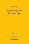 Formmängel und ihre Sanktionen