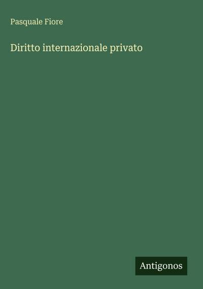 Diritto internazionale privato