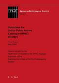 IFLA Guidelines for Online Public Access Catalogue (OPAC) Displays