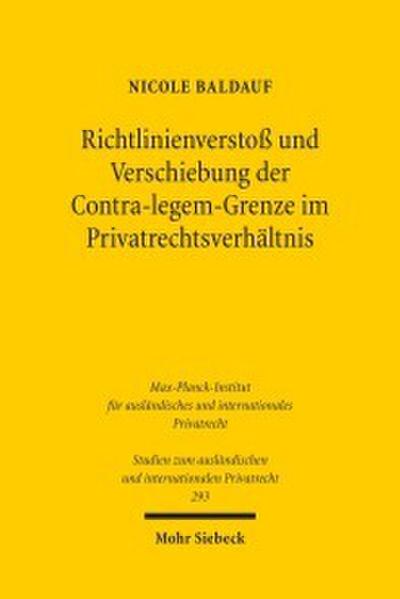 Richtlinienverstoß und Verschiebung der Contra-legem-Grenze im Privatrechtsverhältnis