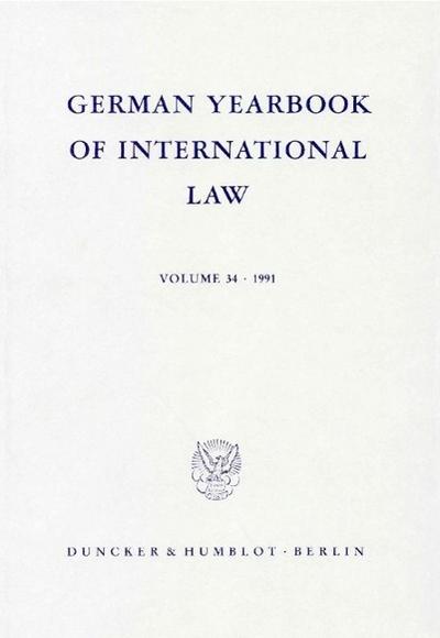 German Yearbook of International Law / Jahrbuch für Internationales Recht.