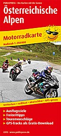 PUBLICPRESS Motorradkarte Österreichische Alpen