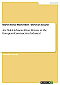 Are M&A Advisors Value Drivers in the European Construction Industry?