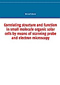 Correlating structure and function in small molecule organic solar cells by means of scanning probe and electron microscopy