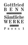 Sämtliche Werke - Stuttgarter Ausgabe. Bd. 3 - Prosa 1 (Sämtliche Werke - Stuttgarter Ausgabe, Bd. 3)
