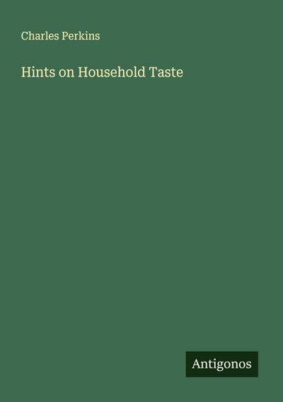 Hints on Household Taste