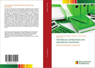 Temáticas ambientais em disciplinas escolares