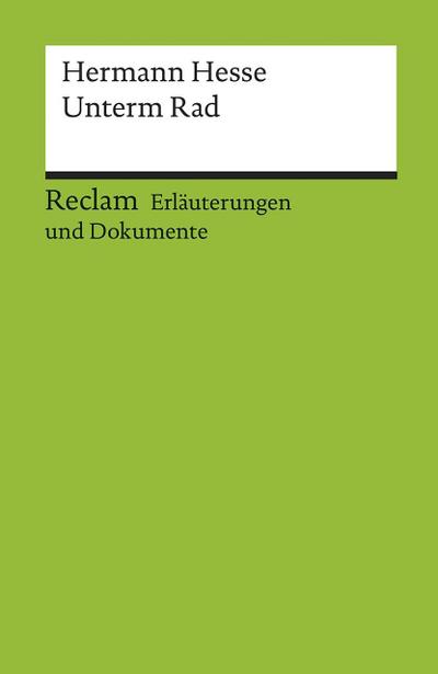 Hermann Hesse ’Unterm Rad’