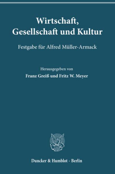 Wirtschaft, Gesellschaft und Kultur.