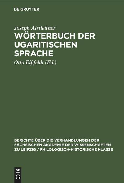 Wörterbuch der ugaritischen Sprache